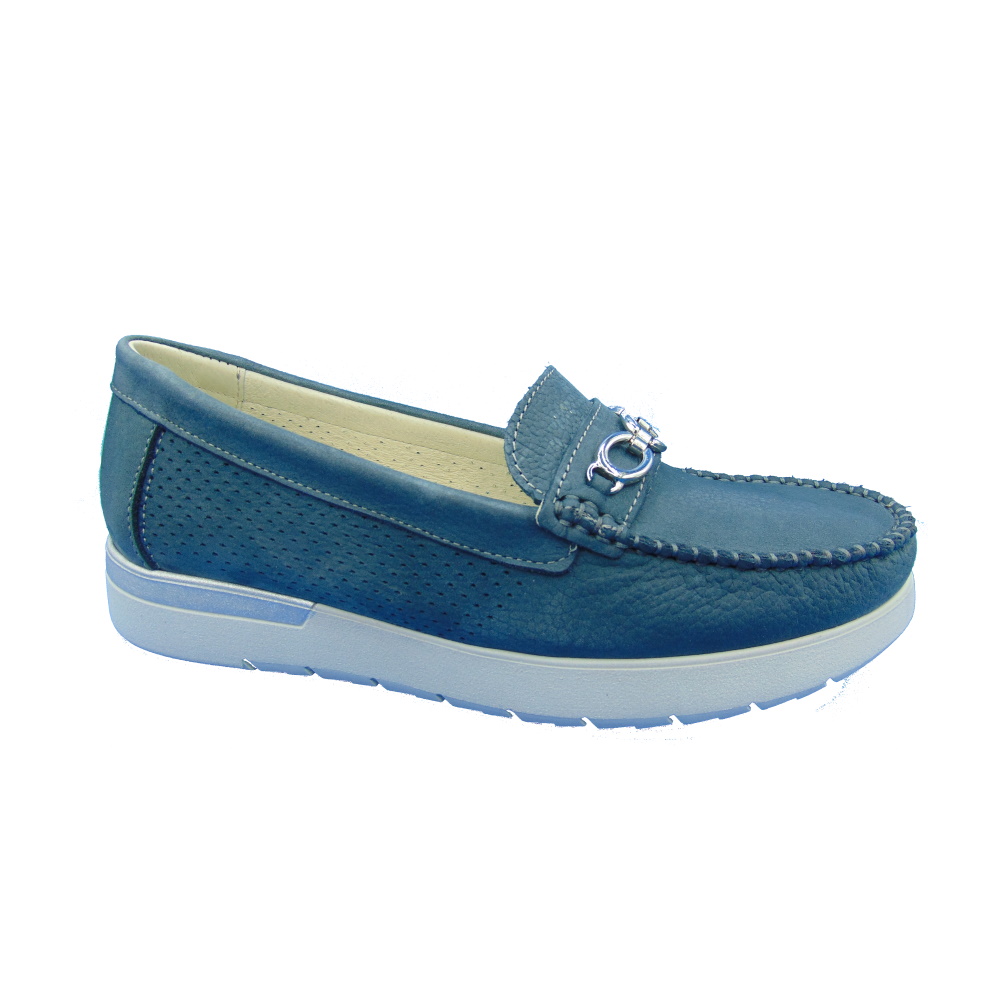 Scarpa Donna Mocassino Robert Florance articolo 10404-2 colore Blu.