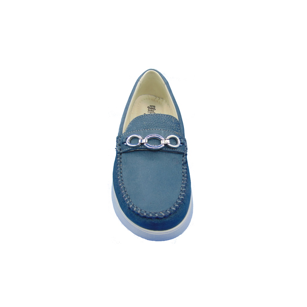 Scarpa Donna Mocassino Robert Florance articolo 10404-2 colore Blu.