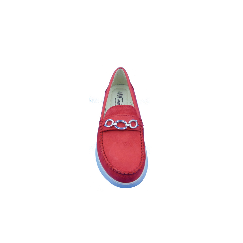 Scarpa Donna Mocassino Robert Florance articolo 10404-2 colore Rosso.