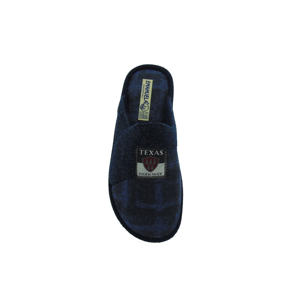 Ciabatta Uomo Emanuela 1113 colore Blu. Made in Italy.