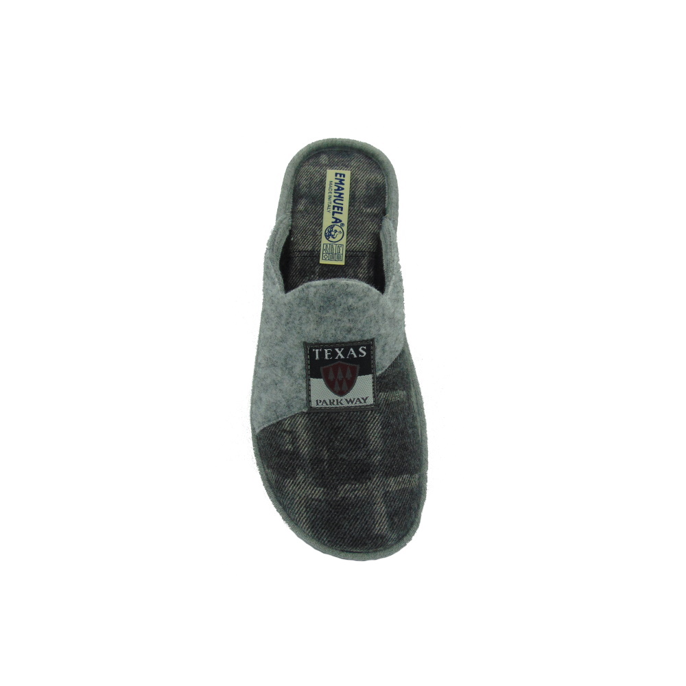 Ciabatta Uomo Emanuela 1113 colore Grigio. Made in Italy.