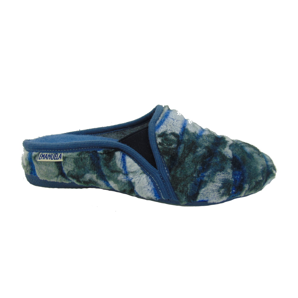 Ciabatta Donna Emanuela art. 1544 Blu Botanico.