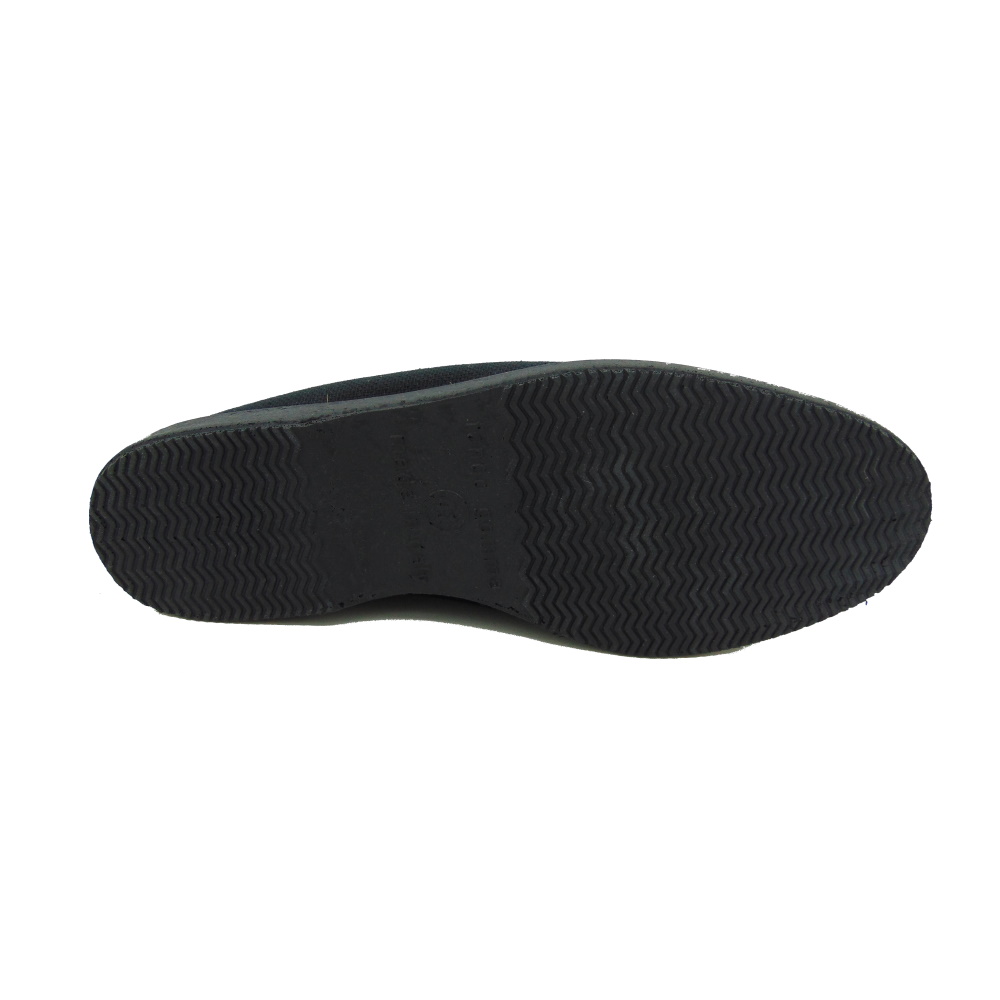 Scarpa Uomo in tela EMANUELA articolo 290 Nero. Made in Italy.