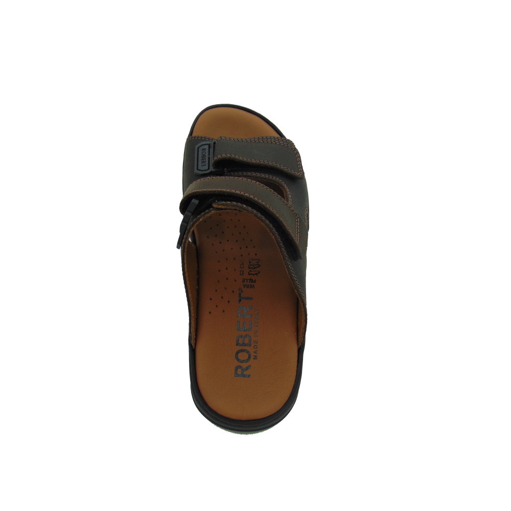 Ciabatta Uomo ROBERT art. 03010 Vera Pelle MADE IN ITALY.