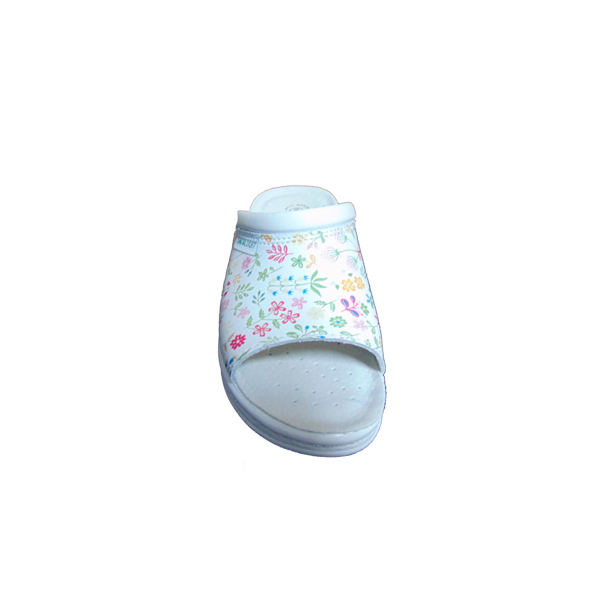 Ciabatta Donna Sanital 4351 colore Bianco Fiori