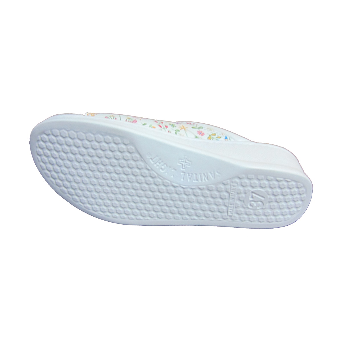 Ciabatta Donna Sanital 4351 colore Bianco Fiori