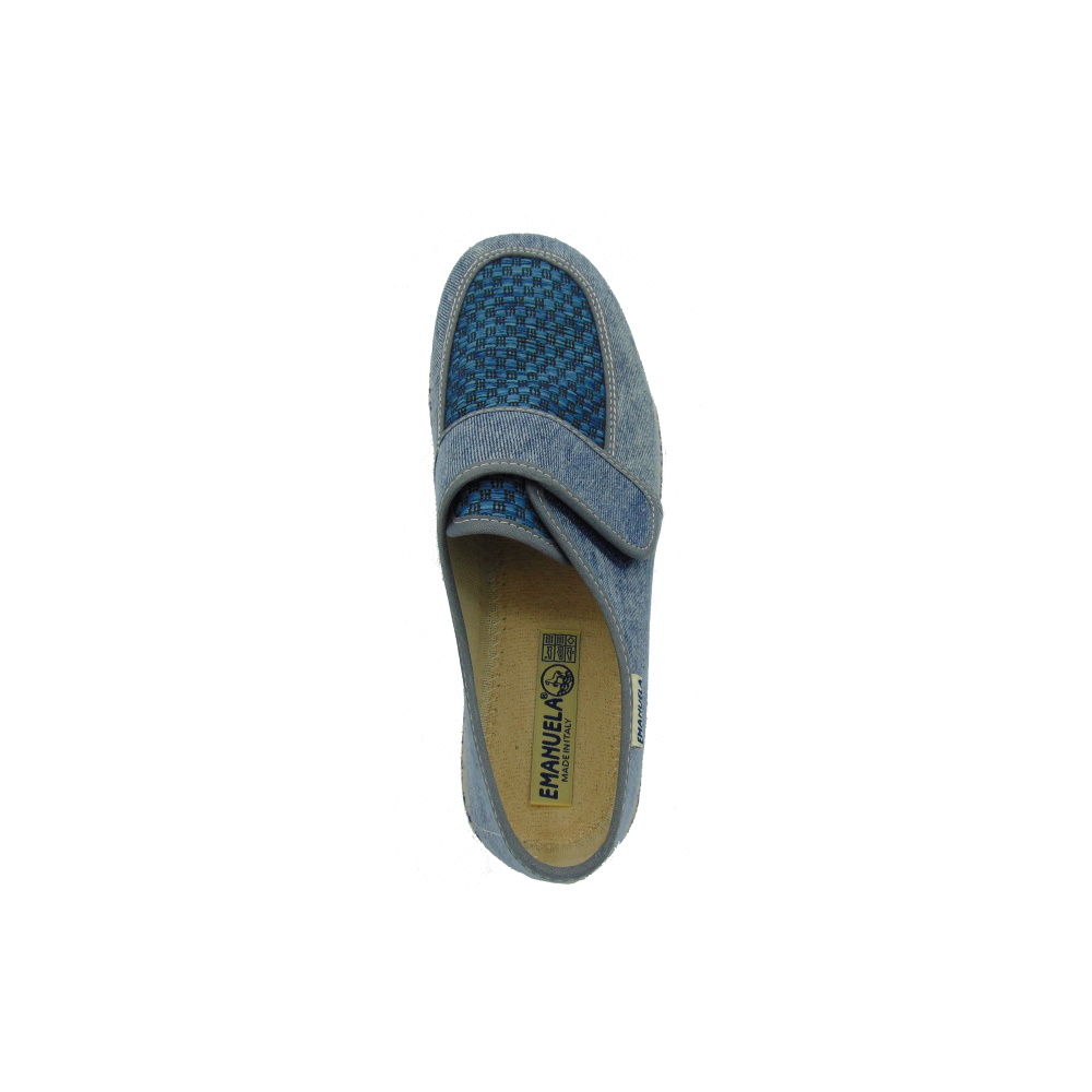 Scarpa Uomo estiva con strappo regolabile Emanuela art. 5225 Remart Blu.