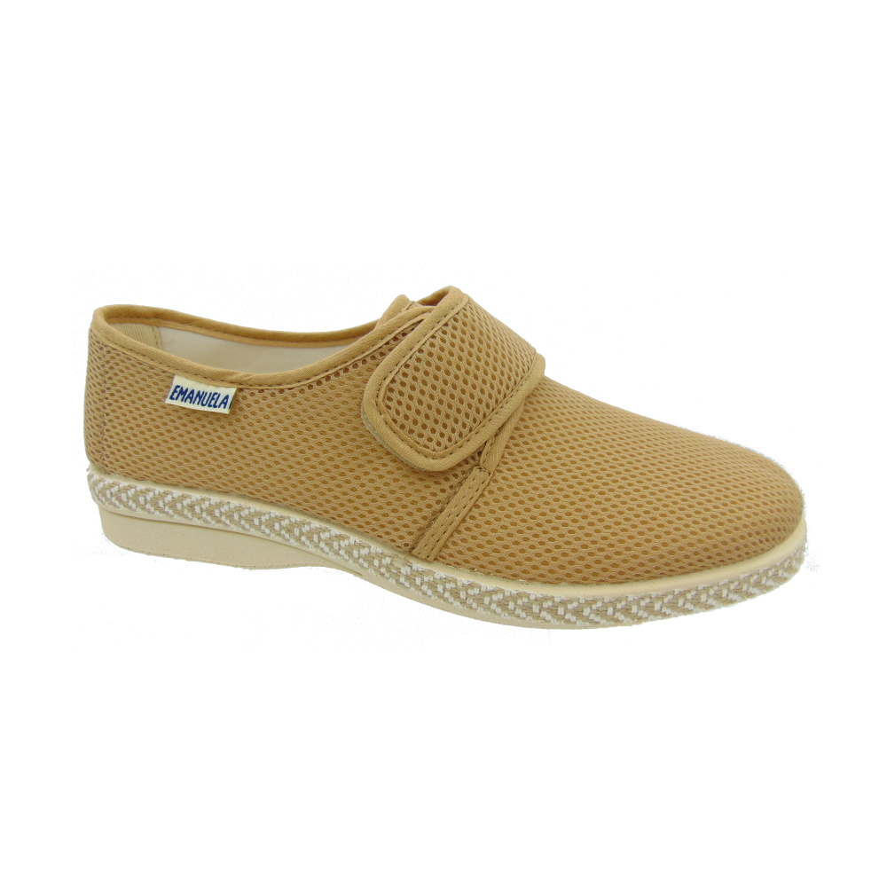 Scarpa estiva da Uomo con tomaia a nido d'ape blu Emanuela 5254 Beige.