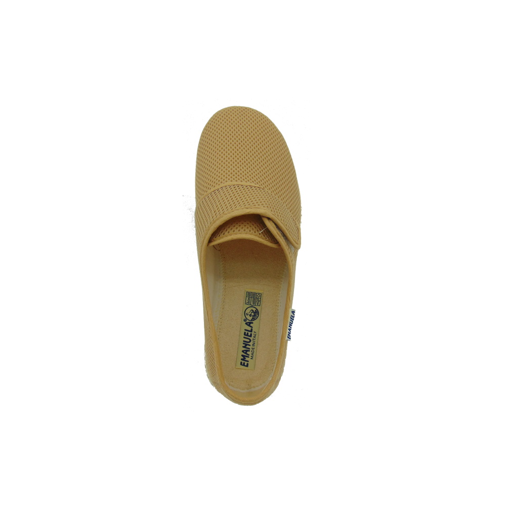 Scarpa estiva da Uomo con tomaia a nido d'ape blu Emanuela 5254 Beige.