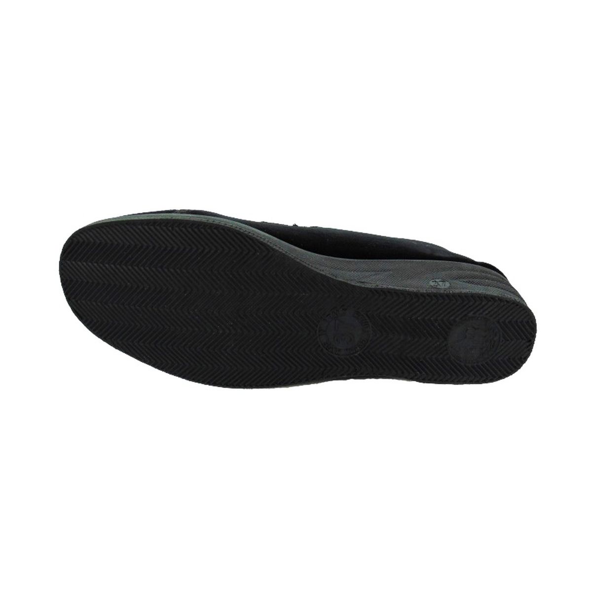Pantofola Donna Velluto nero, Interno lana, con strappo Emanuela 536 Neroimg_4