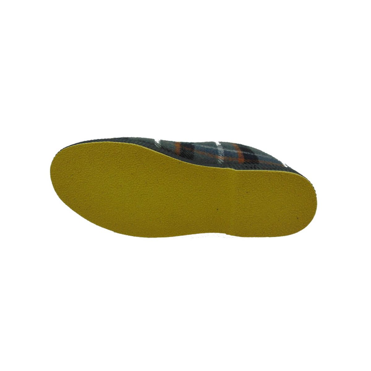 Pantofola Uomo con zip, Interno Lana, Emanuela 565 Grigio scozzese