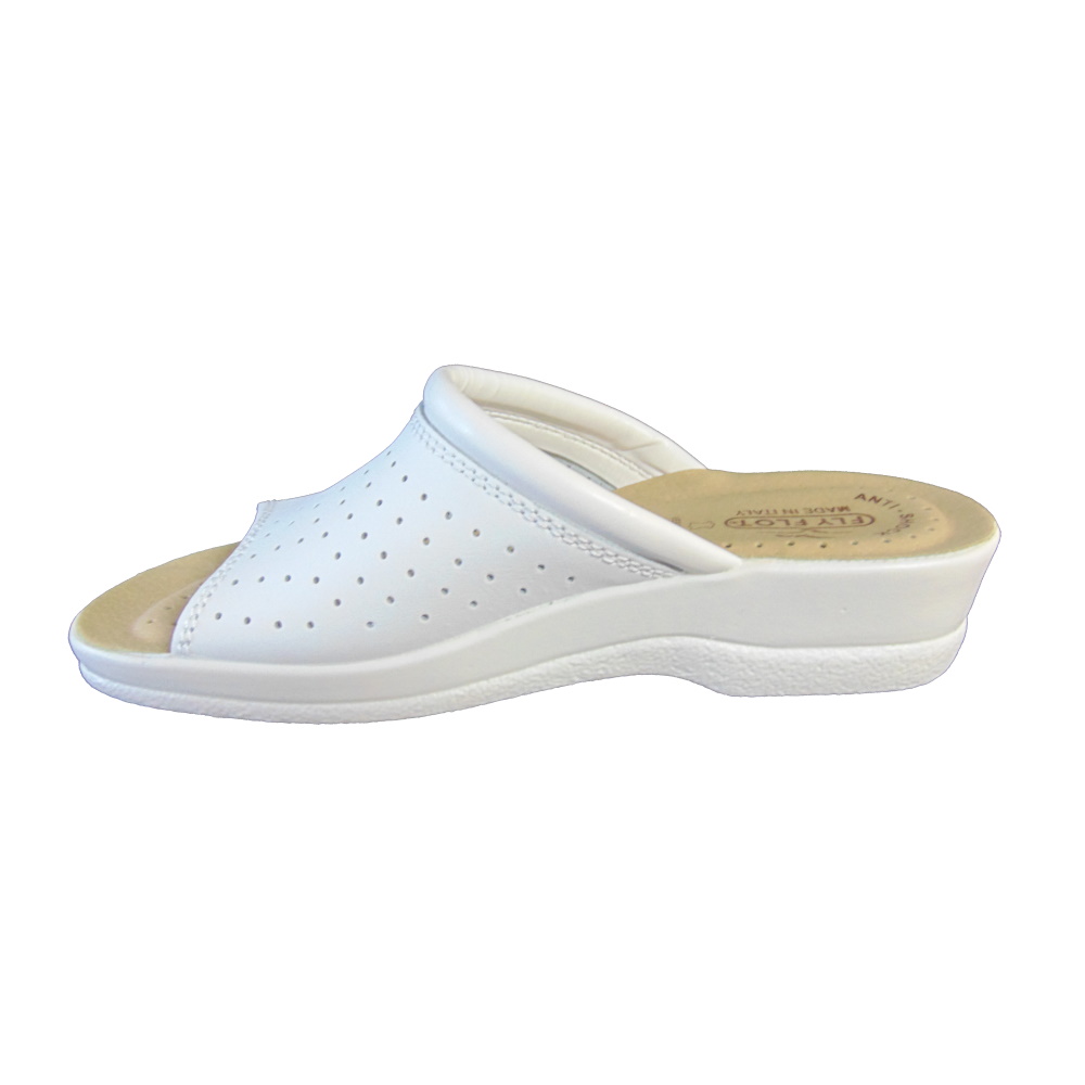 Ciabatta Donna Fly Flot 63034 BE Bianco.