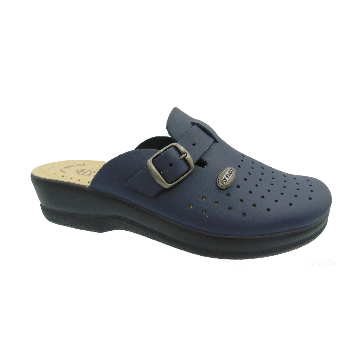 Ciabatta Donna Sanitario con Fibbia FLY FLOT Articolo 63465 BE colore Blu