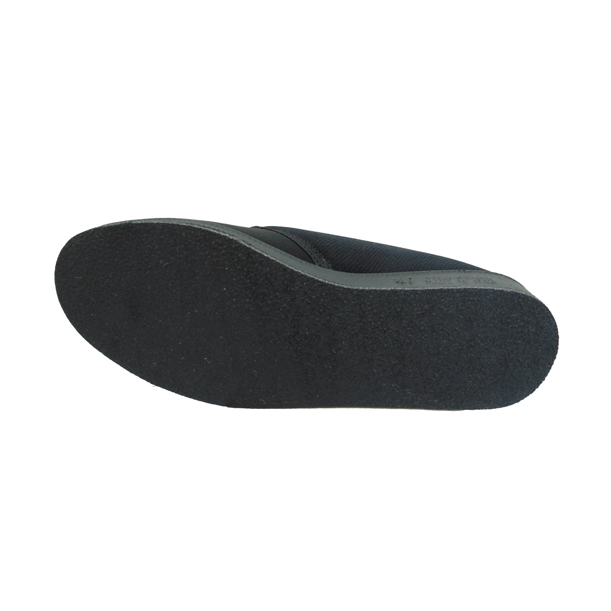Pantofola Donna elasticizzata con strappo Emanuela 655 nero (versione estiva)