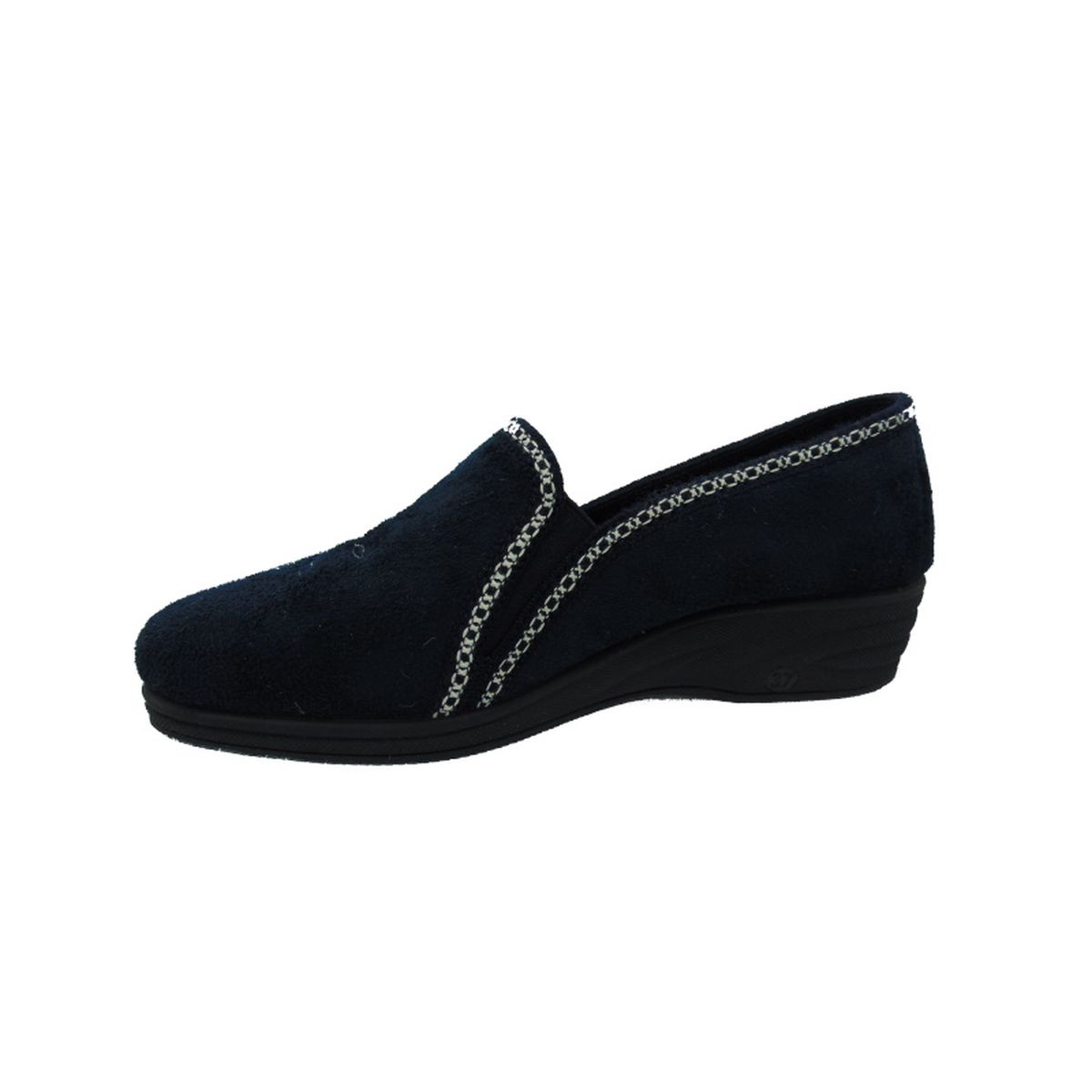 Pantofola Donna con elastici laterali Emanuela 855 Blu