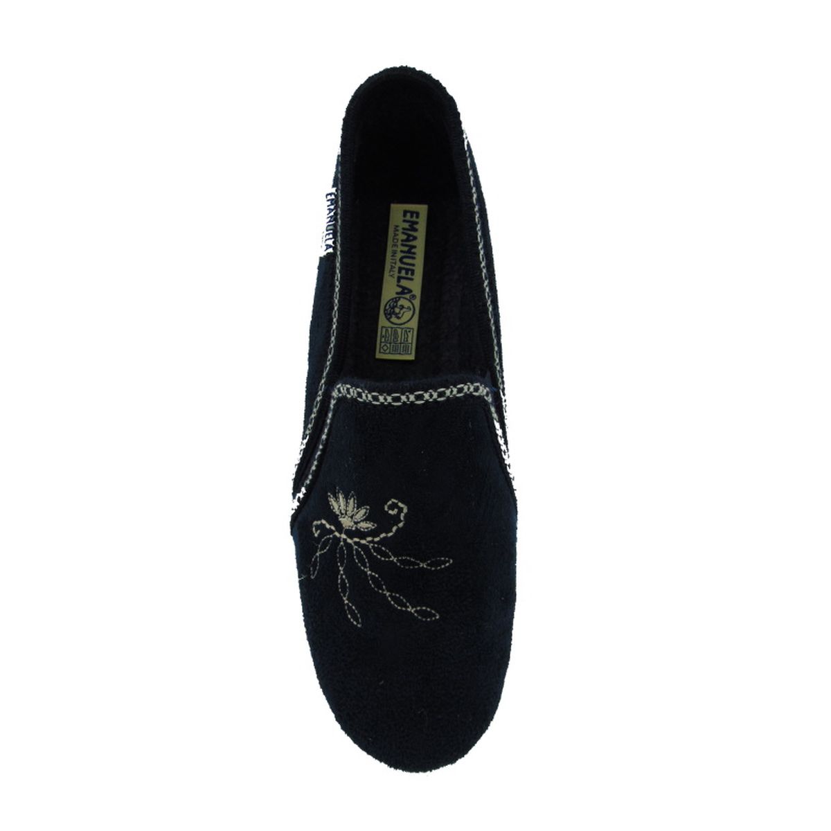Pantofola Donna con elastici laterali Emanuela 855 Blu