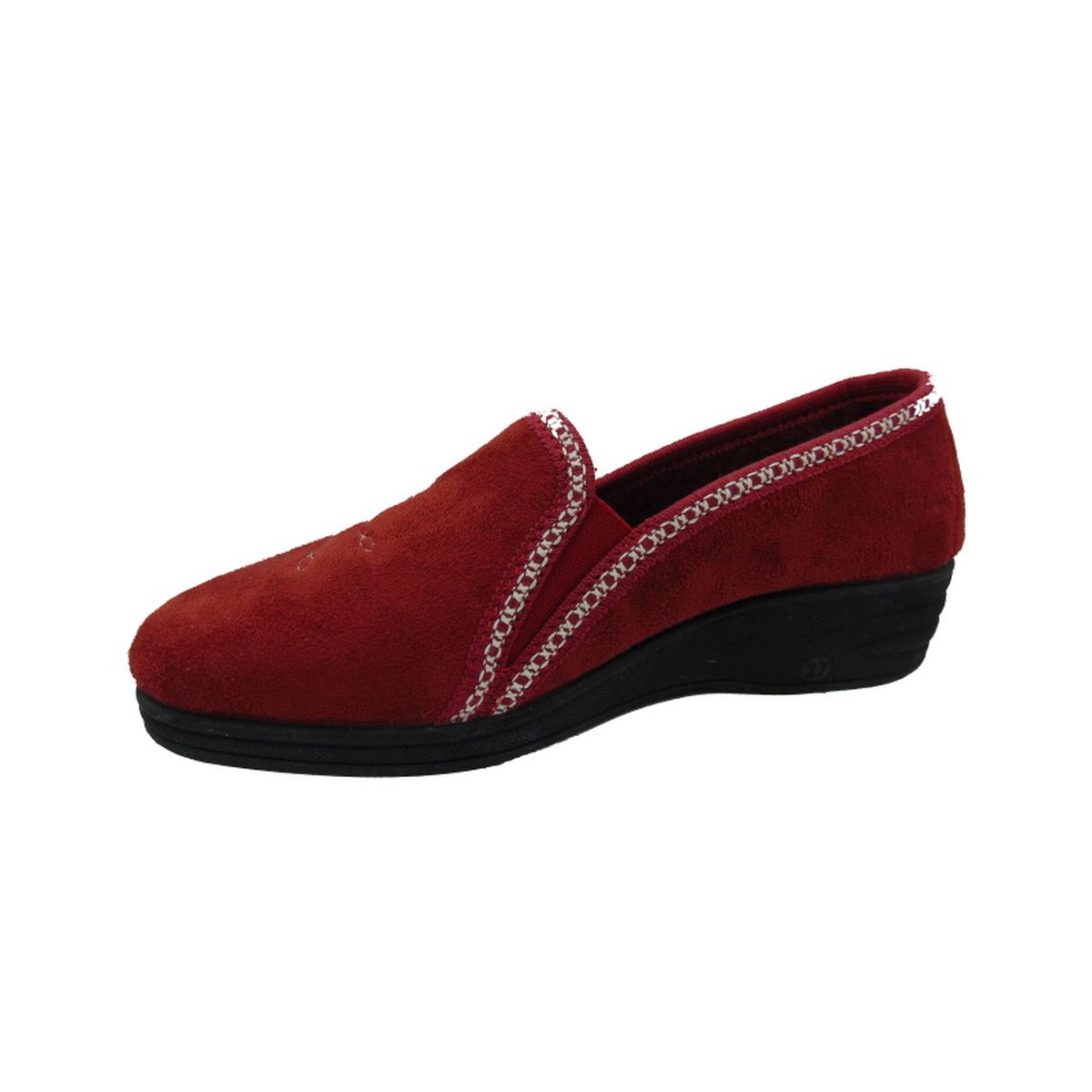 Pantofola Donna con elastici laterali Emanuela 855 Bordeauximg_2