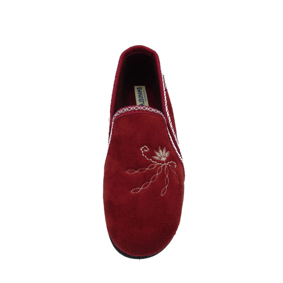 Pantofola Donna con elastici laterali Emanuela 855 Bordeauximg_3