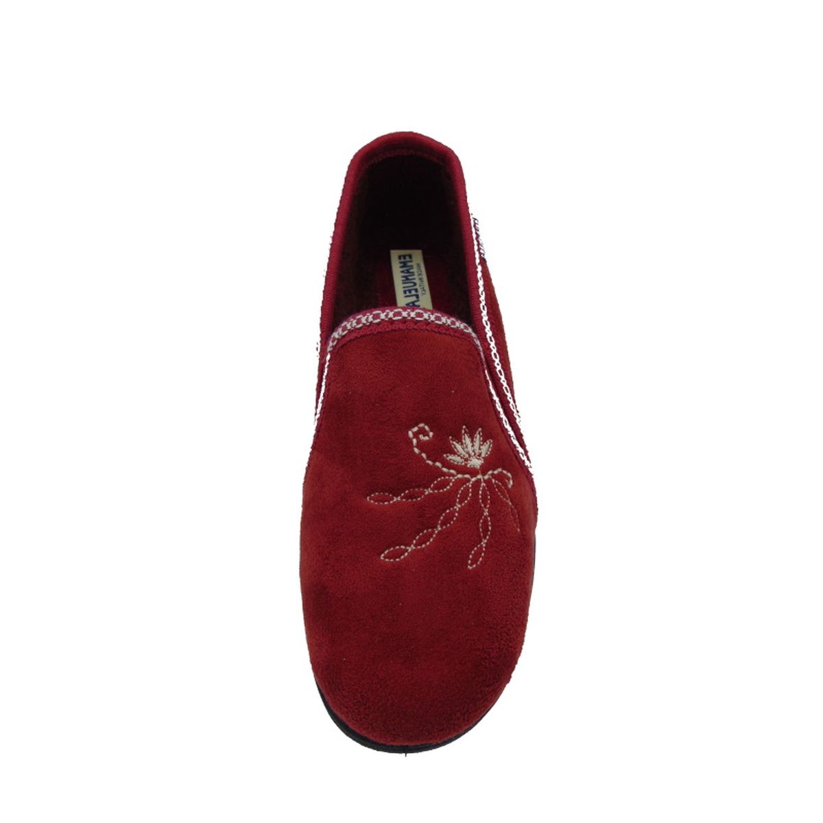 Pantofola Donna con elastici laterali Emanuela 855 Bordeaux
