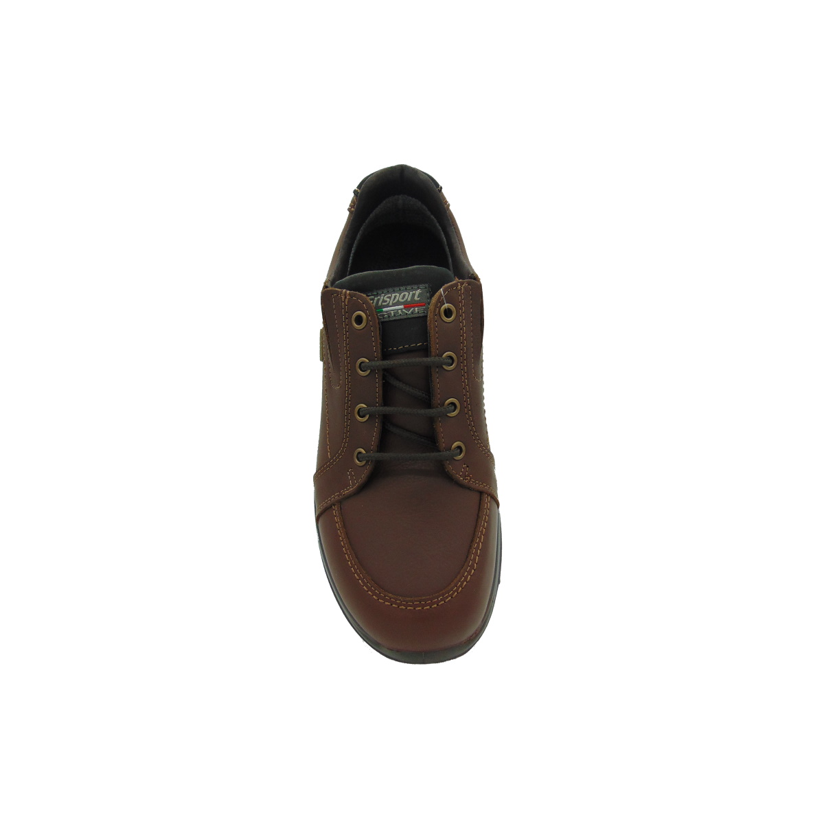 Scarpa Uomo con lacci ed elastici, GRISPORT articolo 8653 colore Marrone VERA PELLE