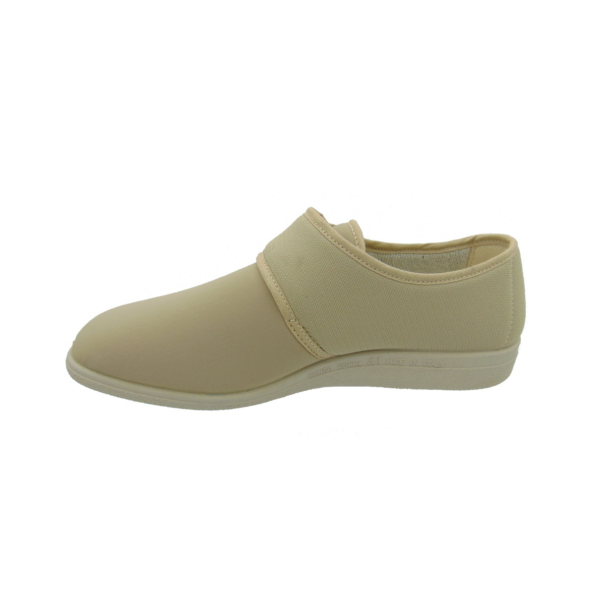 Pantofola Uomo elasticizzata con strappo Emanuela 986 beige (versione estiva)