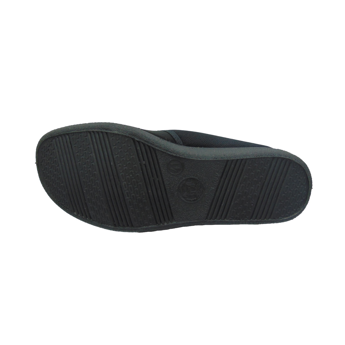 Pantofola Uomo elasticizzata con strappo Emanuela 986 nero (versione estiva)