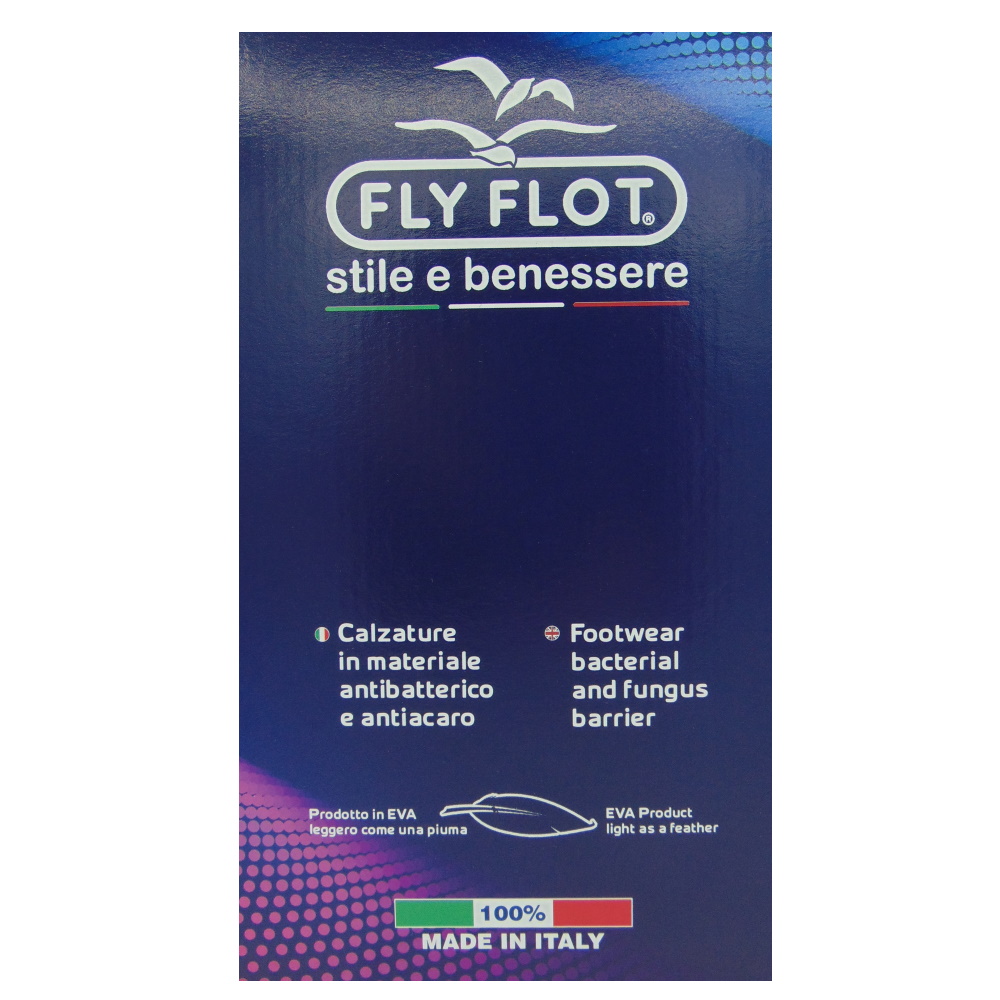 SABOT forato FLY FLOT Unisex colore Blu. Made in Italy.